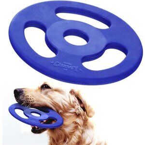 SuperChewy Tough Tug-of-War Flying Disc Toy | Strong Natural Rubber | Great Tug